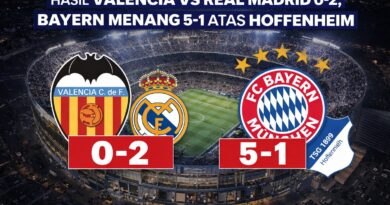 Hasil Valencia vs Real Madrid 0-2, Bayern Menang 5-1