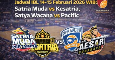 Jadwal IBL 14-15 Februari 2026 WIB